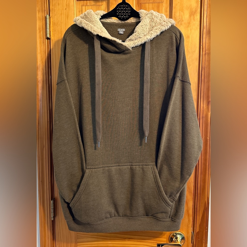 aerie Faux Fur Lined Hoodie